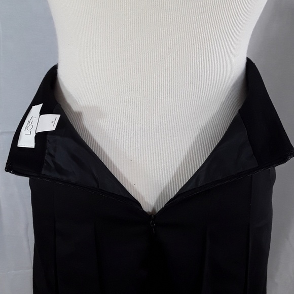 LOFT black pleated elegant skirt - Picture 5 of 6